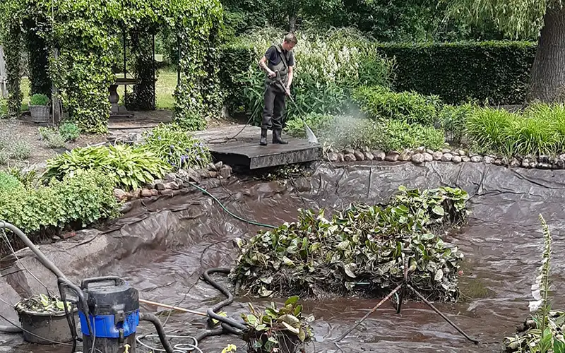 Onderhoud van vijvers en zwemvijvers